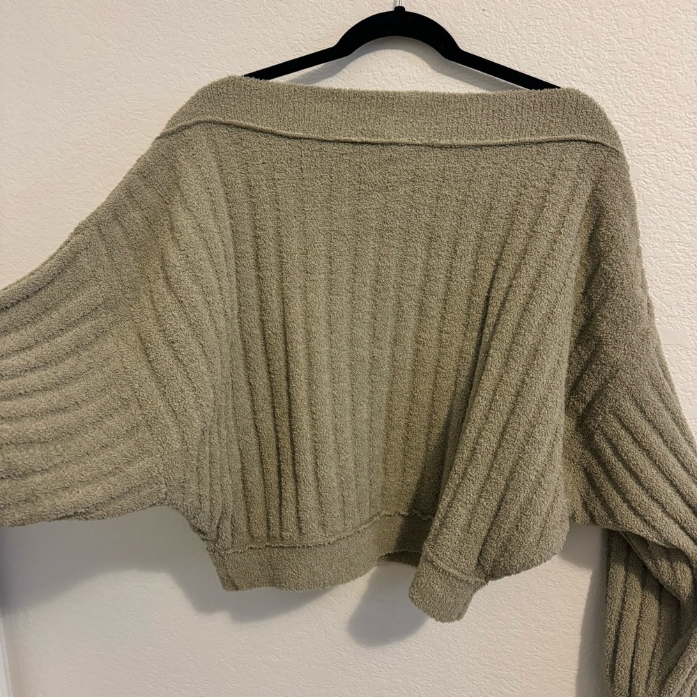 Free People Women's Cabin Fever Pullover. Gray/Tope Color. Size XS - Picture 15 of 15